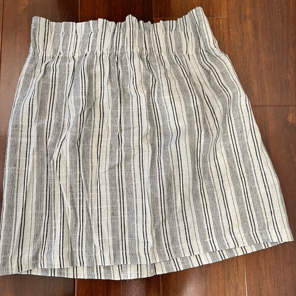 Striped Skirt: Black and White - Picture 3 of 3